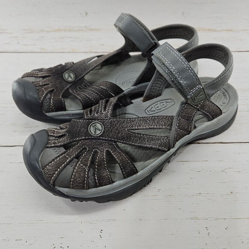 Keen Rose Sandals Womens 7 Gray Slingback Closed Toe Sport Hiking 1016733